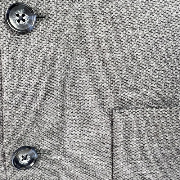 J. Crew Factory Mens Sz XS Thompson Two Button Knit Blazer Jacket Dark Gray NWT - Picture 4 of 9